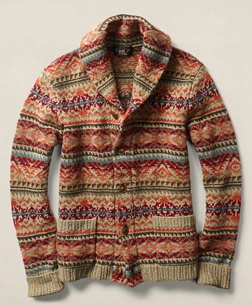 Rrl Ralph Lauren, cardigan in misto lana jacquard € 565